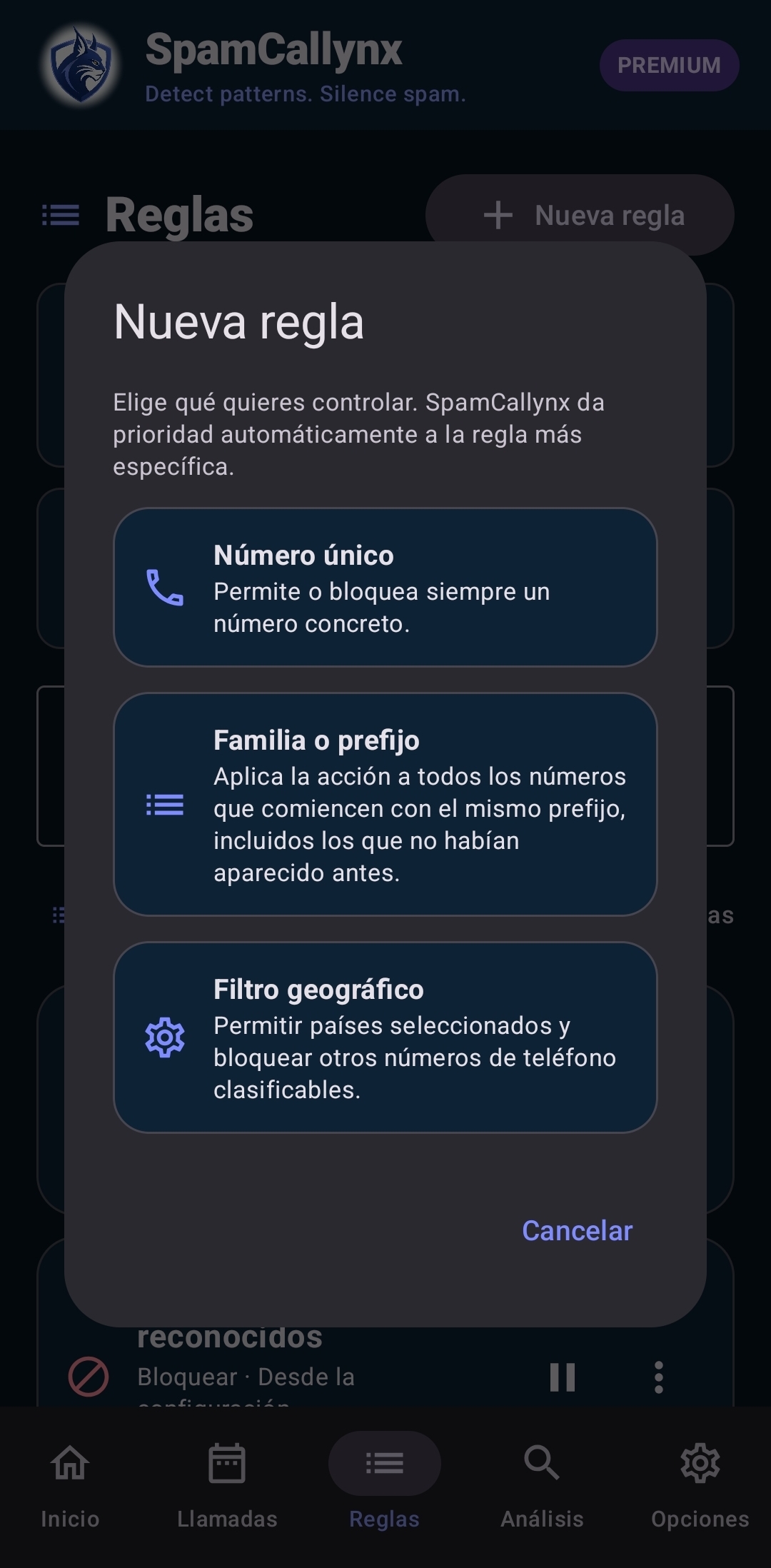 Reglas: gestiona tus decisiones.